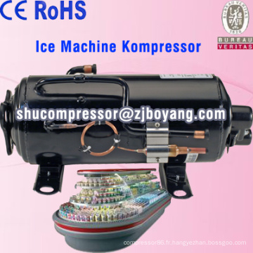Bloc de glace de la Machine à glaçons Kompressor faisant condenseur machine réfrigérée vitrine